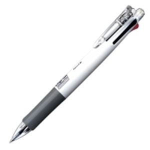 (オフィス 業務用 10セット) ZEBRA ゼブラ 多機能ペン クリップオンマルチ 【シャープ芯径0.5mm / ボール径0.7mm】 ノック式 B4SA1-W 白 【 セット販売 まとめ買い 割引 オフィス 文房具 文具 業務用 オフィス用品 】 文具 オフィス用品 ペン ボールペン