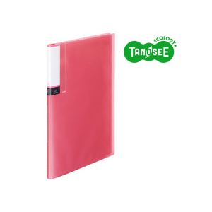 TANOSEE タノシー（大塚商会) クリアブック（透明表紙） A4タテ 12ポケット ピンク 60冊 【 セット販売 まとめ買い 割引 オフィス 文房具 文具 業務用 オフィス用品 】 文具 オフィス用品 ファイル バインダー