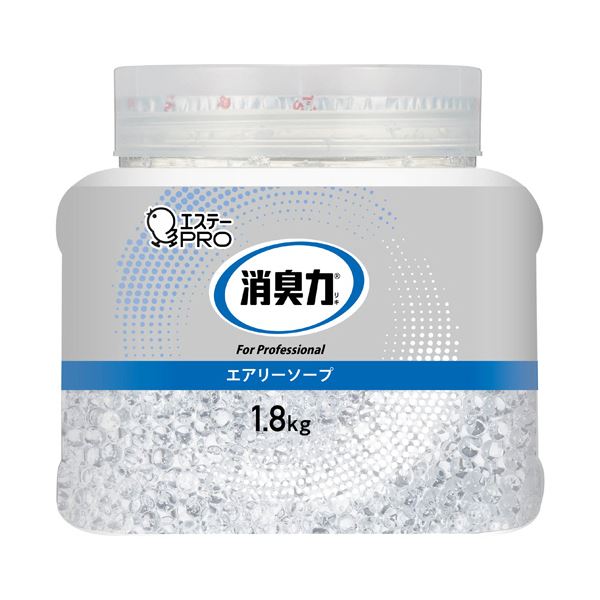 エステー 消臭力オフィス 業務用 消臭剤 ビーズタイプ エアリーソープ 本体 1.8kg 1個 【×3セット】 【 セット販売 まとめ買い 割引 】 アロマ 芳香剤 消臭剤 芳香剤 消臭