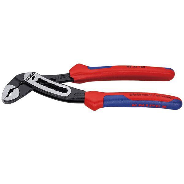 KNIPEX クニペックス アリゲーター ウォーターポンププライヤー コンフォート サイズ86×22×180mm パック入 8802-180SB 工事 DIY 工具 作業 建築