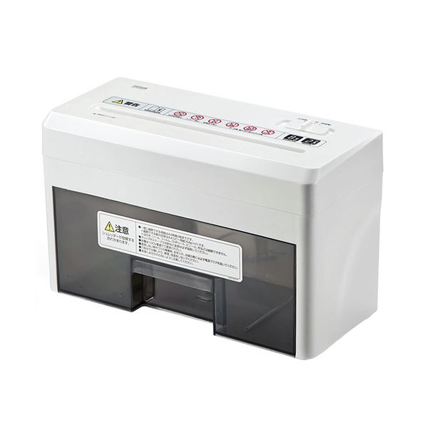 サンワダイレクト小型シュレッダー（電動） A4 マイクロカット ・ 2枚細断 ・ 連続8分使用 400-PSD025 1台 文具 オフィス用品 シュレッダー 7,110円