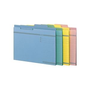 LION ライオン事務器ダブルフォルダー A4 黄 No.61 1セット（5冊） 【×5セット】 【 セット販売 まとめ買い 割引 オフィス 文房具 文具 業務用 オフィス用品 】