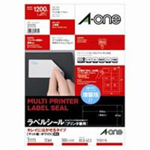 エーワン キレイにはがせるラベルシール / 宛名シール 【A4 / 12面 100枚】 再剥離 マルチタイプ 31175プリンター OA プリンタ用紙