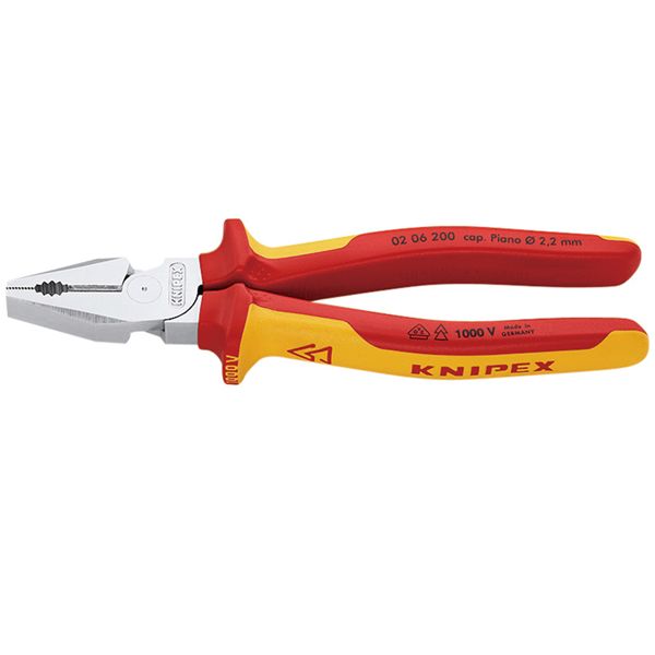 KNIPEX クニペックス 1000V縁切り 豪然たるプライヤー 全長200粍 0206-200 手道具 物の具 DIY やり方手道具
