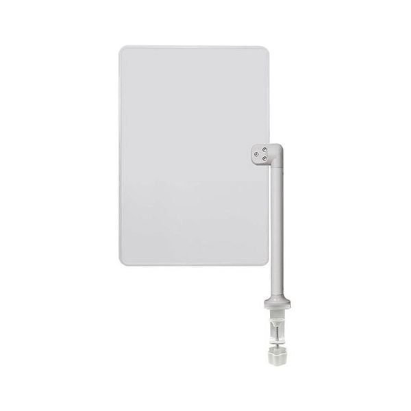 サンコー 360度自由自在クランプ式ホワイトボード 大サイズ 310×410mm 省スペース 360度角度と向きが調整可能 CLSL26CWH