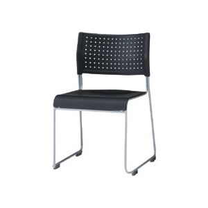 アイリスチトセ スタッキングチェア 樹脂座タイプ ブラック ASL-110PP-BK 1脚 インテリア 家具 椅子 スタッキングチェア