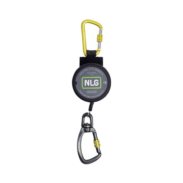 NLG エヌエルジー リトラクターツールランヤード 全長20-135珊 最大限度掛け目3kg 360°回転させるカラビナ付 物の具落っこちる押しとどめる