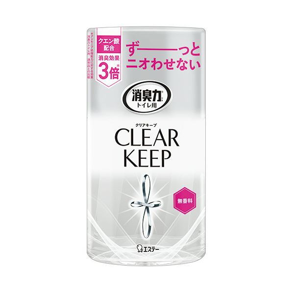 エステー トイレの消臭力 CLEAR KEEP 無香料 400mL 1セット（3個） 【×5セット】 【 セット販売 まとめ買い 割引 】 アロマ 芳香剤 消臭剤 芳香剤 消臭