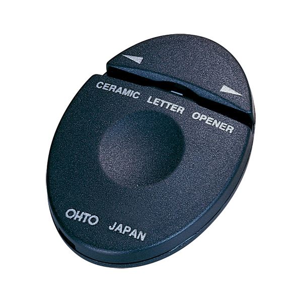 オートセラミックレターオープナー 黒 CLO-A-BK 1個 【×10セット】 【 セット販売 まとめ買い 割引 オフィス 文房具 文具 業務用 オフィス用品 】 文具 オフィス用品 カッター