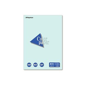 長門屋商店 Color Paperハガキ 最厚口 水 ナ-8510 1セット(500枚:50枚×10冊)プリンター OA プリンタ用紙