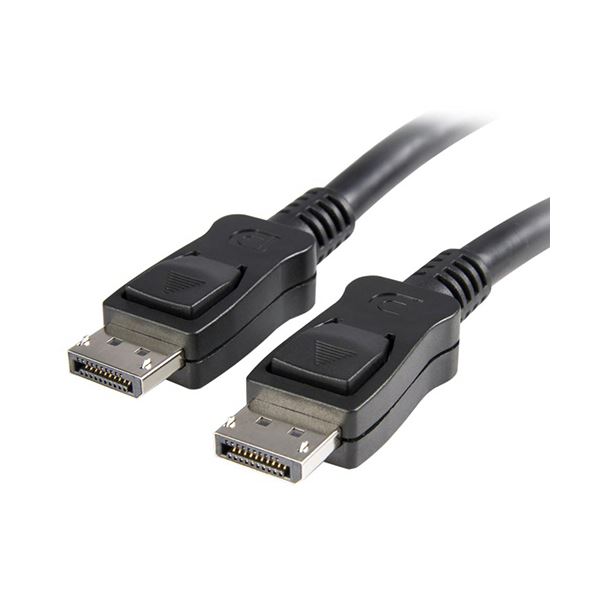 StarTech.com ラッチ付きDisplayPortケーブル ブラック 1m オス / オス 4K対応 DISPL1M1本 【×3セット】 【 セット販売 まとめ買い 割引 】 パソコン ケーブル ケーブルカバー