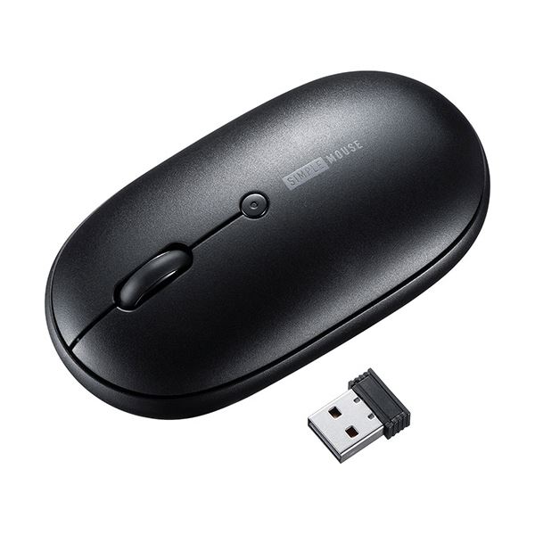 サンワサプライ 静音ワイヤレスマウス ブラック MA-WR187BK 1個【×3セット】 【 セット販売 まとめ買い 割引 】 パソコン マウス マウスパッド