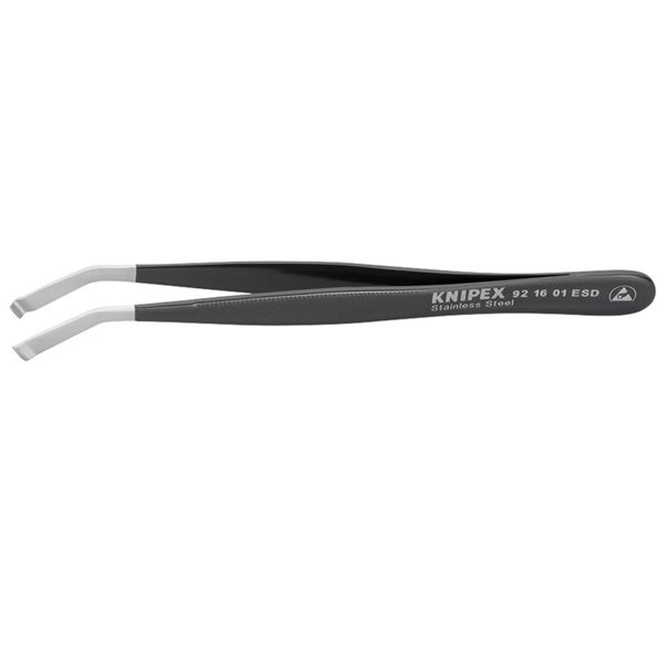 KNIPEX クニペックス 精密ピンセット 全長×幅×高さ120×10×14mm 9216-01ESD 工事 DIY 工具 ピンセット