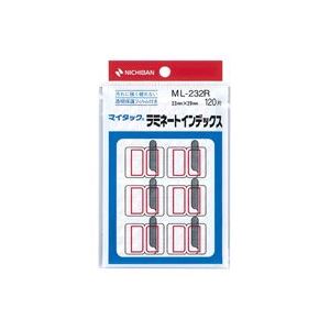 ニチバン ラミネートインデックス ML-232R 赤【×20セット】 【 セット販売 まとめ買い 割引 】 パソコン 用紙 ラベル