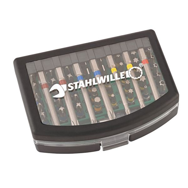 STAHLWILLE スタビレー 58点入 ビット書き割り 磁石式ビット保持者付 1206 物の具 物の具 DIY 進め方物の具