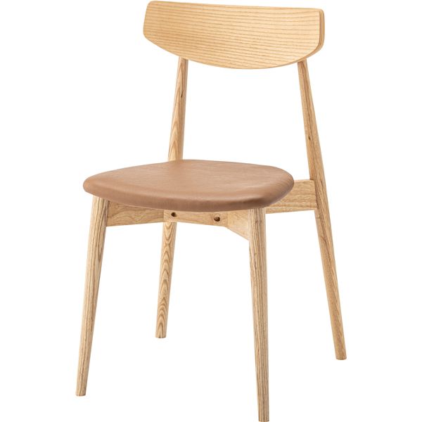 ダイニングチェア ナチュラル （約W42×D46.5×H78×SH45cm） 完成品 インテリア 家具 椅子 ダイニングチェア