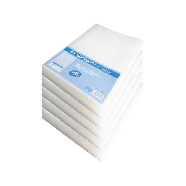山口工業 クリアホルダー 500枚入 A4判 YG-11-100C&times;5 クリア 500枚 生活用品・インテリア・雑貨 生活雑貨生活用品・インテリア・雑貨 生活雑貨｜創業40周年　世田谷インテリア