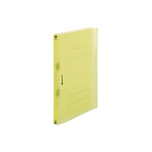 (オフィス 業務用 3セット) ジョインテックス フラットファイル / PP製バインダー 【A4 / 2穴 10冊入り】 タテ型 クリア表紙タイプ D024J-CYL 黄 【 セット販売 まとめ買い 割引 オフィス 文房具 文具 業務用 オフィス用品 】