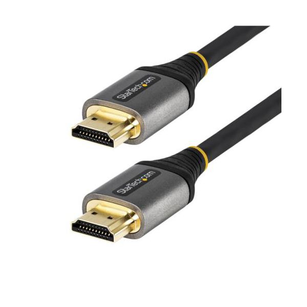 StarTech.com 8K対応HDMI 2.1ケーブル 4m / 48Gbps対応ウルトラハイスピードHDMI / HDR10 +eARC HDMM21V4M 1本 パソコン ケーブル ケーブルカバー