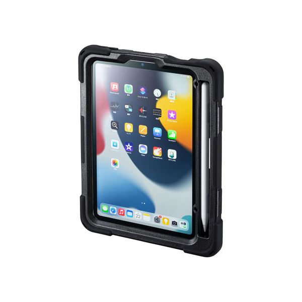 サンワサプライ iPad mini耐衝撃ケース(ハンドル、スタンド、ショルダーベルト付き) PDA-IPAD1817BKタブレット 周辺機器 ケース 5,850円