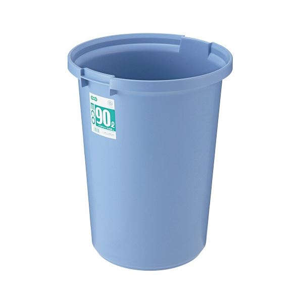 TANOSEE エコポリペール 丸型 90L 本体のみ （フタ別売） 青色 1個 （ 掃き出す備品 事務備品 洗い濯ぎ 執務室備品 日備品雑貨 紙くずかご 砂ぼこりボックス席 お掃き出す ）