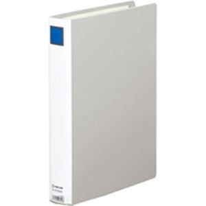 KING JIM キングジム パイプ式ファイル / スーパードッチ脱着イージー 【A4 / タテ型】 10冊入り とじ厚：30mm 2473GXA グレー 文具 オフィス用品 ファイル クリアケース クリアファイル