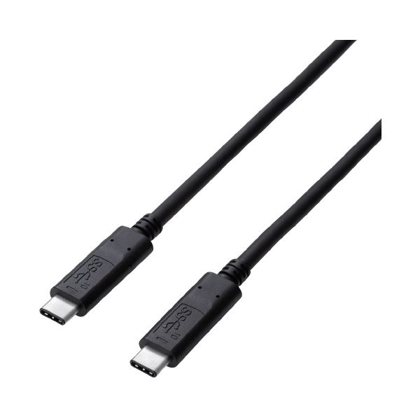 ELECOM エレコム USB3.1(Gen2)C-Cケーブル0.5mUSB3-CCP05NBK パソコン ケーブル ケーブルカバー