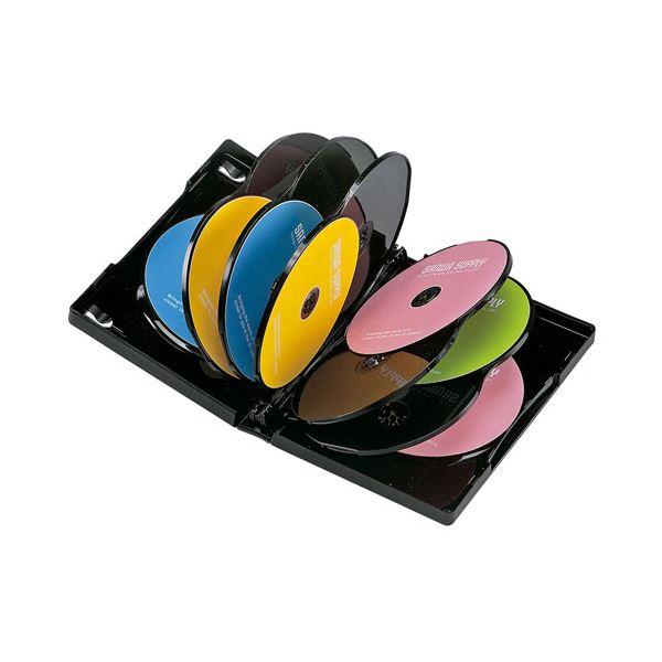 【5個セット】 サンワサプライ DVDトールケース(12枚収納 ・ ブラック) DVD-TW12-01BKNX5 【 セット販売 まとめ買い 割引 】 パソコン DVDケース CDケース Blu-rayケース 5,593円