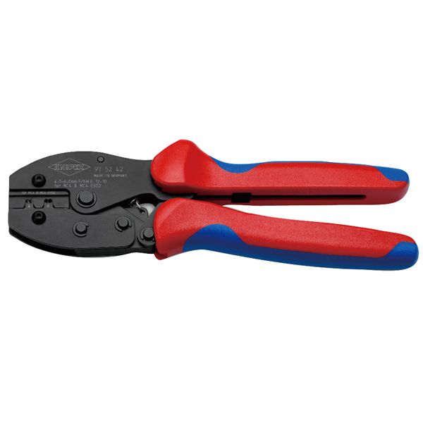 KNIPEX クニペックス 圧着プライヤー MC4/MC4EVO AWG12/10 コンフォート サイズ220&times;63&times;23mm パック入 9752-42SB 工具 ツール｜創業40周年　世田谷インテリア