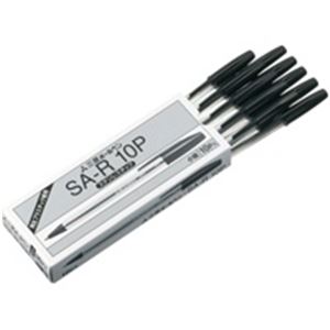 三菱鉛筆 ボールペン SA-R10P.24 黒 10本【×10セット】 【 セット販売 まとめ買い 割引 オフィス 文房具 文具 業務用 オフィス用品 】 文具 オフィス用品 ペン ボールペン