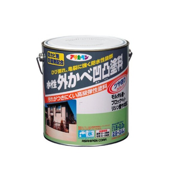 水溶性外かべ凸凹絵の具ツヤあり ベージュ 3L （ 洗い濯ぎ設備 文房具・事務設備 生きて行く雑貨 執務室設備 日設備雑貨 日用摺り切る品 文房具 お洗い濯ぎ ）