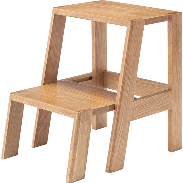 ステップ台 ナチュラル （約W37×D35~51×H45.5cm） 完成品 工事 DIY 工具 踏み台