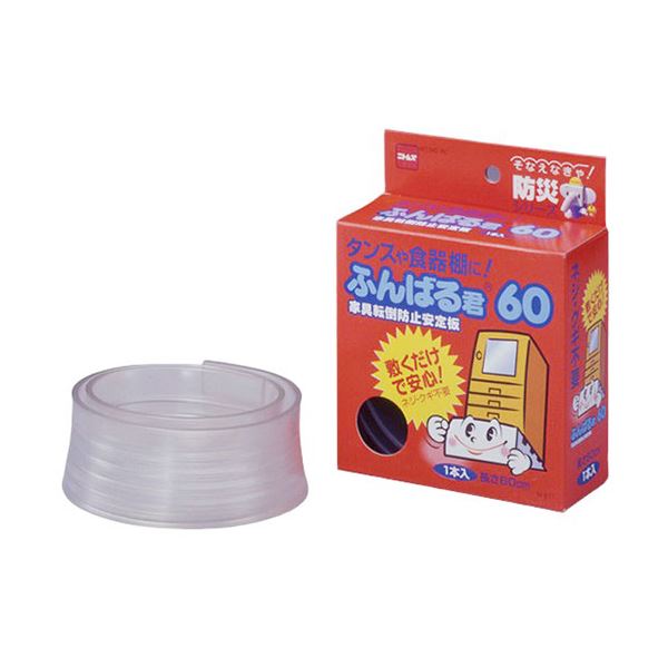 【5セット まとめ買い 】 ニトムズ 家具転倒防止安定板 ふんばる君60 M6110X5 【 セット販売 まとめ買い 割引 】 非常用 防災用品 地震 防災