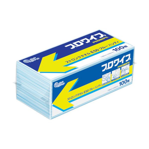 大王製紙 エリ叫びごえ プロワイプストロングタオルE50青色ハンデ 703496 1入れもの（25風呂敷き包み）