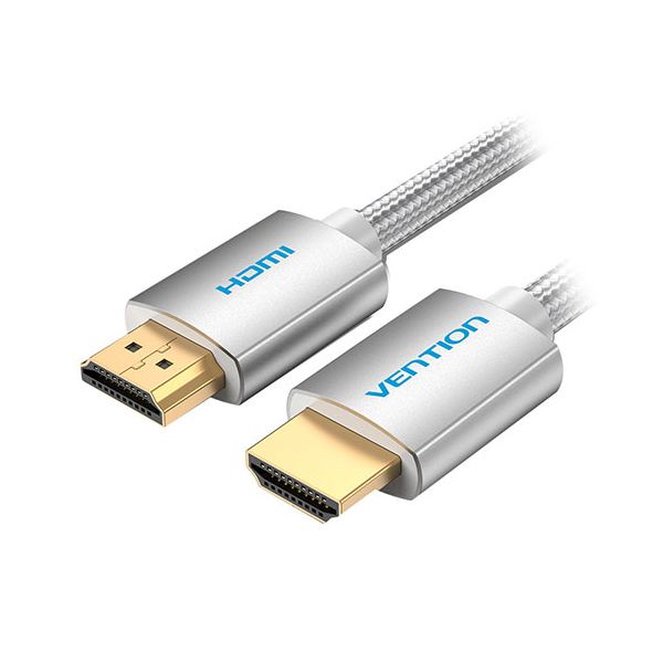 VENTION HDMIケーブル 15m コットン編み 4K対応 メタルタイプ シルバー AA-0980