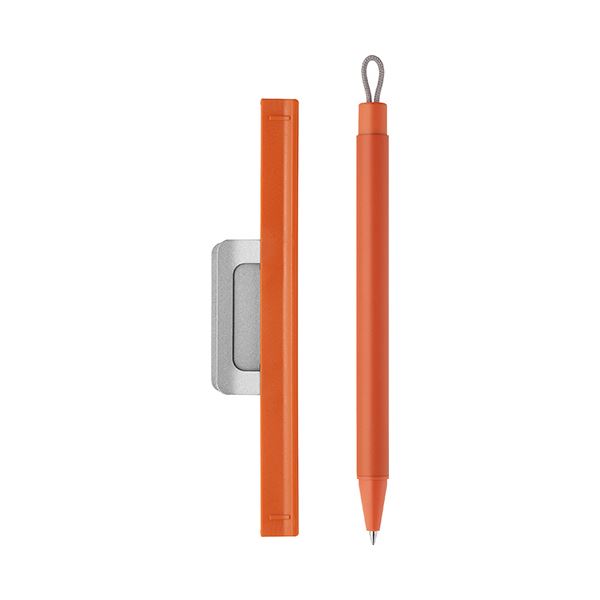ゼブラノートホルダー付ジェルボールペン ピタン 0.5mm 黒 （軸色：オレンジ） P-JJ115-OR 1本 【×5セット】 【 セット販売 まとめ買い 割引 オフィス 文房具 文具 業務用 オフィス用品 】 文具 オフィス用品 ペン ボールペン