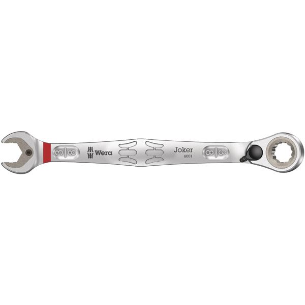 WERA ヴェラ コンビネーション ラチェットレンチ JOKER 角度付きラチェットヘッド スパナ部内側口幅3 / 8inch 全長159mm 020076 工事 DIY 工具 スパナ