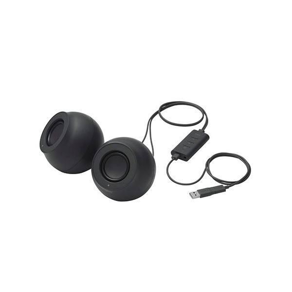 ELECOM エレコム パソコン用2.0chスピーカー Stina SP-P10CUBシリーズ ブラック SP-P10CUBBKAV 音響機器 スピーカー