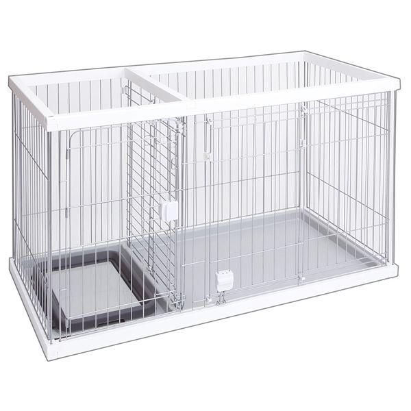 ペティオ 室内用便器のしつけが出来る ドッグルームサークル 白いこと レギュラー 愛玩動物住かかわり合い装置【代引不可】