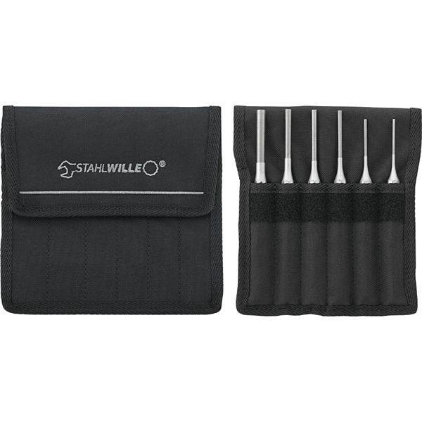 STAHLWILLE スタビレー 6点入 平行ピンポンチ絵書き割り 合切袋付 108/6T 物の具 物の具 DIY やり方物の具
