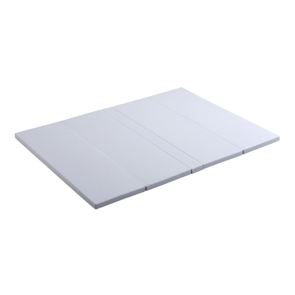 【キッズプレイマット 子供部屋 リビング】 折りたたみ式キッズプレイマット Mサイズ （約140&times;200cm） グレー 【 キッズマット ベビーマット カーペット クッション マット 床 】｜創業40周年　世田谷インテリア