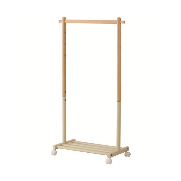 キッズコートハンガー ILH-3685IV アイボリー 【組立品】 インテリア 家具 収納家具 子供用家具 ハンガーラック