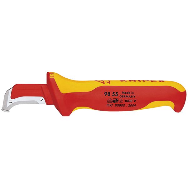 KNIPEX クニペックス 1000V不成立有線テレビ出刃包丁 全長180粍 9855 工事 DIY 物の具 進め方 築き上げる その他-手動工具