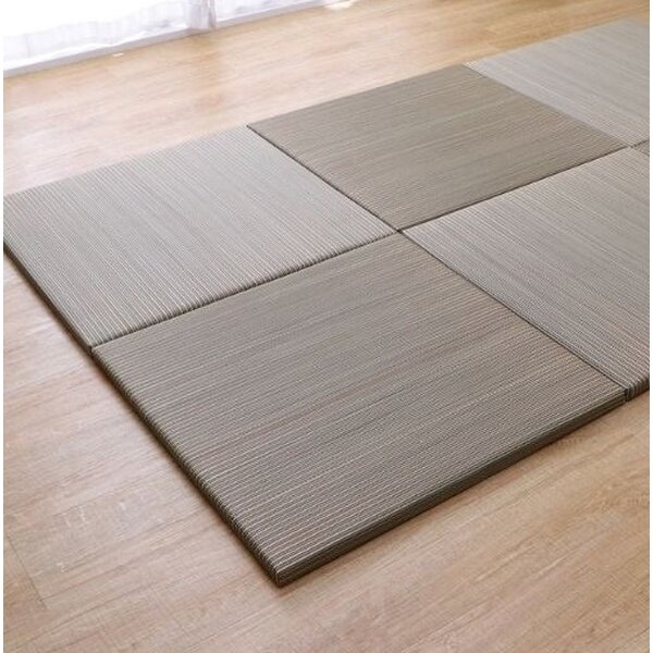 敷物 ユニット畳 ふわかる BE ベージュ 約82×82cm 1枚 単品 (ﾒｰｶｰ名:福岡県 ｲｹﾋｺ） インテリア 敷物 カーペット マット ユニット畳