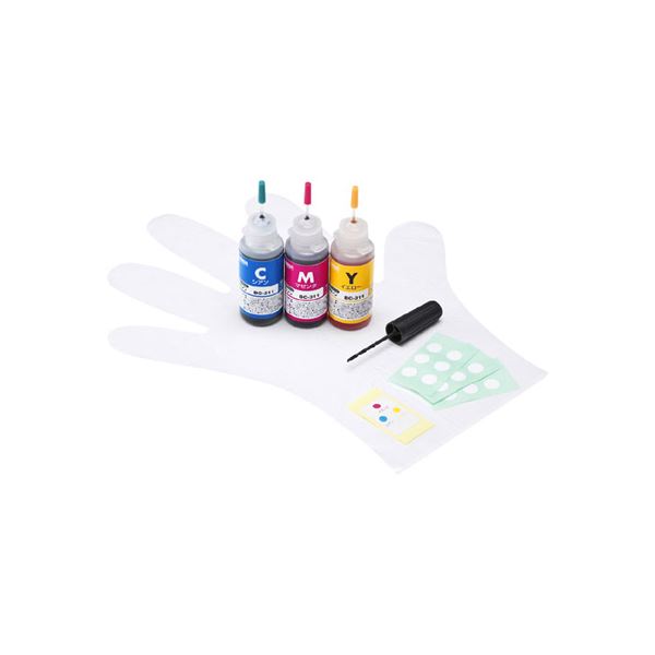 サンワサプライ 詰め替えインクBC-311用 INK-C311S30S【×2セット】 【 セット販売 まとめ買い 割引 】 PC プリンター インク インクカートリッジ トナー インク カートリッジ 詰め替え用インク