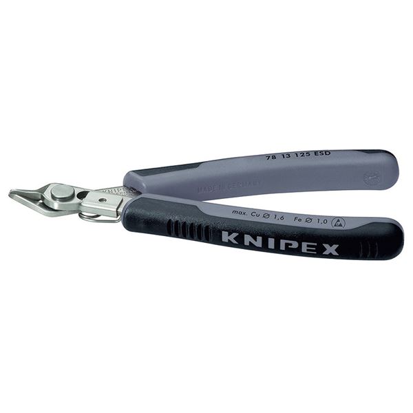 KNIPEX クニペックス 7813-125ESD エレクトロニクス スーパーニッパー 工具 ツール DIY 作業工具 道具 ニッパー 工事 DIY 工具 ペンチ ニッパー