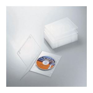ELECOM エレコム スリムDVDトールケース CCD-DVDS03CR【×10セット】 【 セット販売 まとめ買い 割引 】 パソコン DVDケース CDケース Blu-rayケース