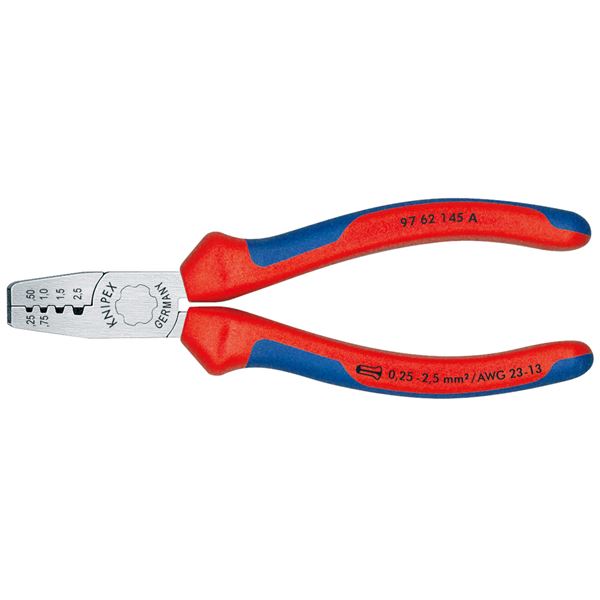 KNIPEX クニペックス 9762-145A エンドスリーブ用 圧着ペンチ 工具 ツール DIY 作業工具 道具 工事 DIY 工具 ペンチ 圧着ペンチ