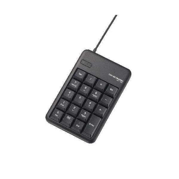 ELECOM エレコム 2ポートUSB2.0HUB付USBテンキーボード TK-TCM012BK【×3セット】 【 セット販売 まとめ買い 割引 】 パソコン キーボード テンキー