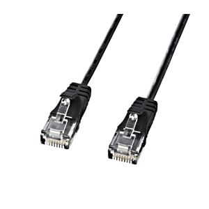 サンワサプライ カテゴリ6準拠極細 LANケーブル (ブラック、10m) KB-SL6-10BK【×3セット】 【 セット販売 まとめ買い 割引 】 パソコン ケーブル ケーブルカバー LANケーブル